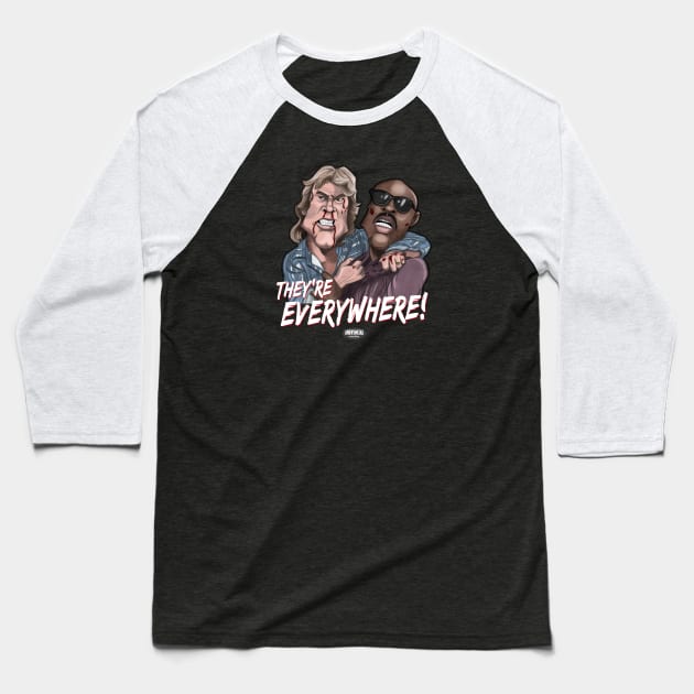 George & Frank Baseball T-Shirt by AndysocialIndustries